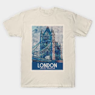 Travel Art London United Kingdom T-Shirt